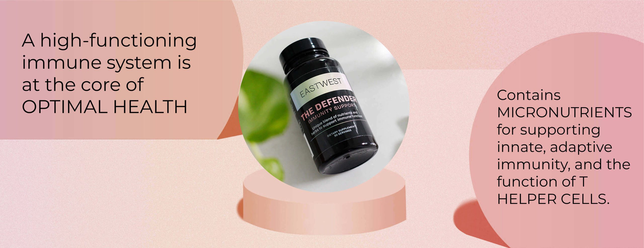 The Defender - East West Way. A high-functioning immune system is at the core of optimal health. Contains micronutrients for supporting innate, adaptive immunity, and the function of t-helper cells.